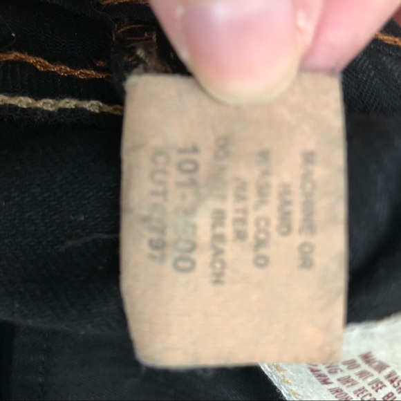 David Kahn Dark Rinse Black Bootcut Jeans - Picture 2 of 11